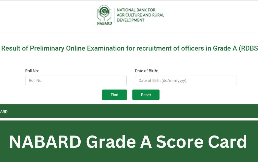 Nabard Grade A Score Card Released Prelims And Mains Marks Link