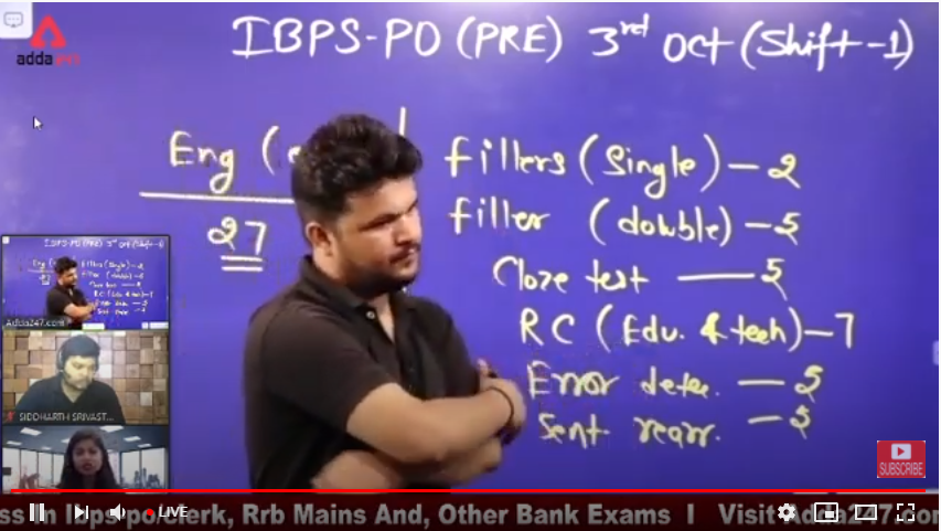 IBPS PO Prelims Exam Analysis 2020: 3rd October, 1st shift ...