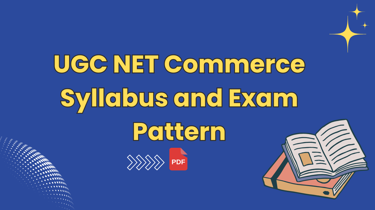 UGC NET Commerce Syllabus 2024 PDF Download in Hindi & English