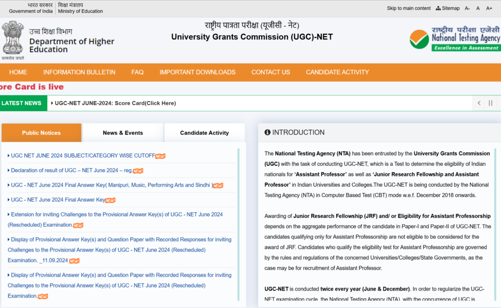 UGC NET December 2024 Notification