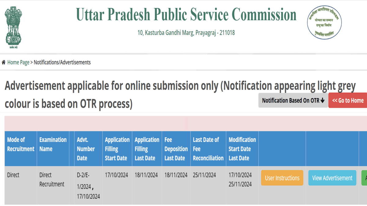 UPPSC Recruitment 2024 Out for 109 Post, Eligibility, Apply Link and Salary