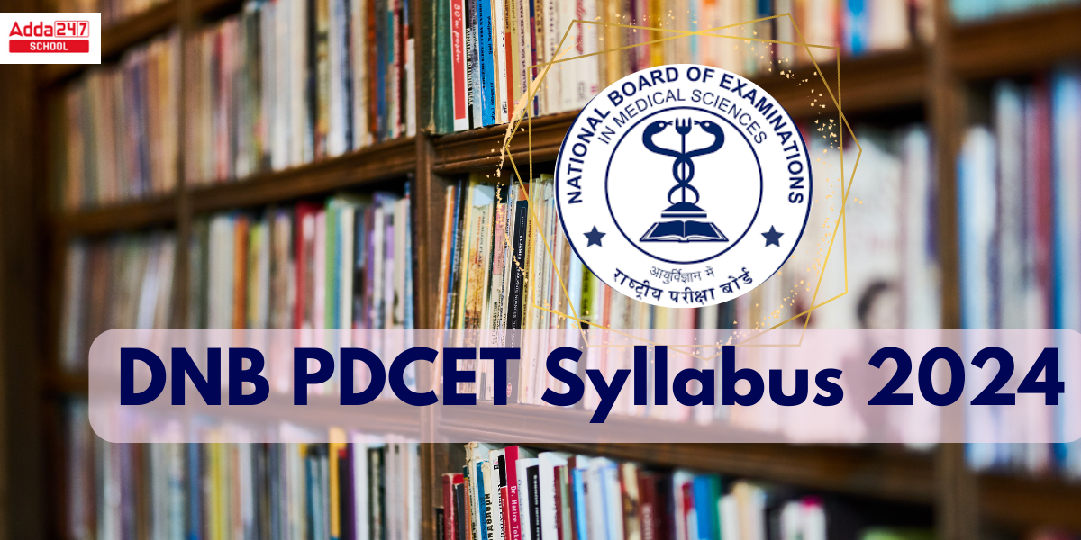 DNB PDCET Syllabus 2024 Subject Wise, Exam Pattern