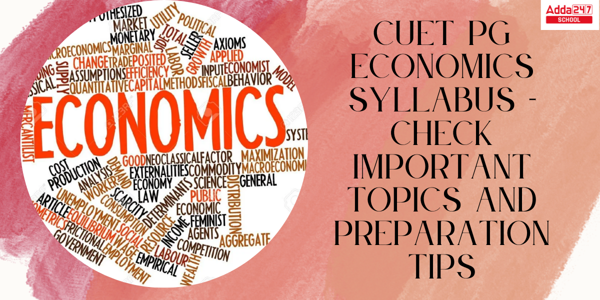 CUET PG Economics Syllabus 2025, Download MA Economics (COQP10) PDF