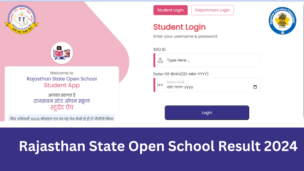 RSOS Result 2024, Check Rajasthan State Open School 10th 12th Result Date