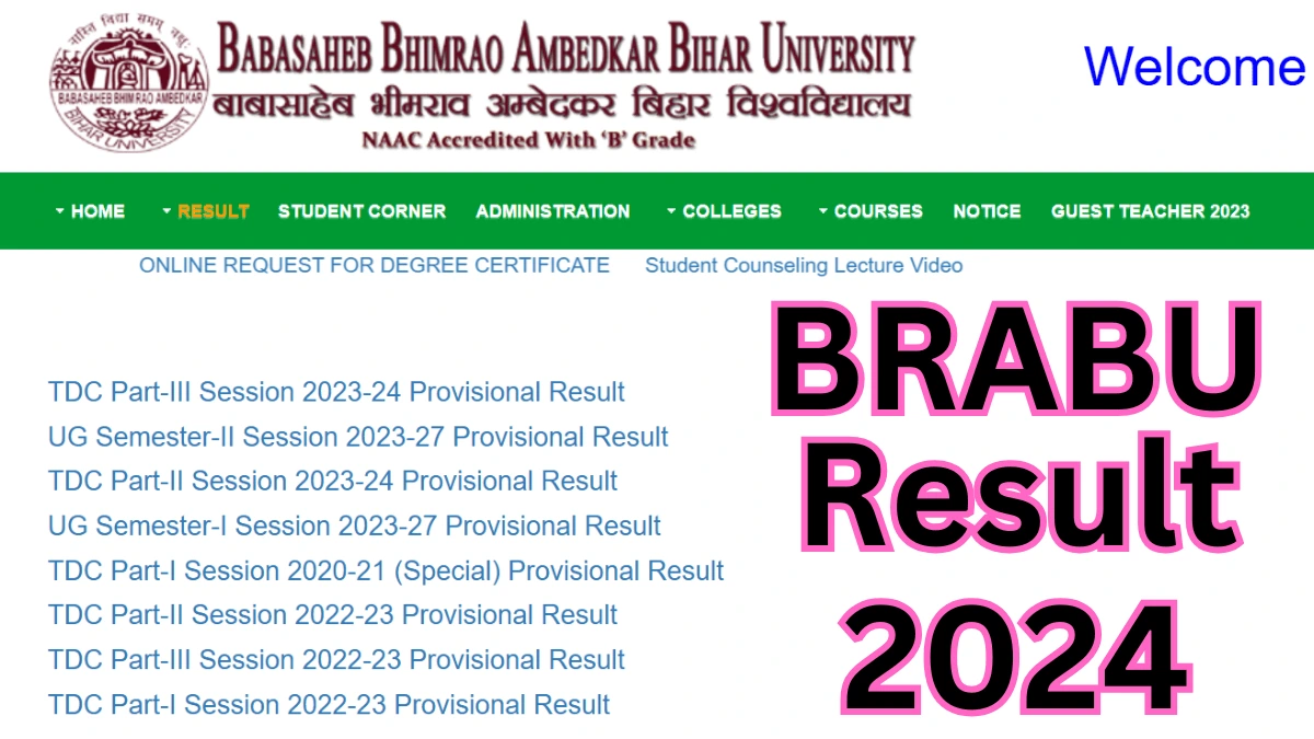 Brabu Part Result Out Download Brabu Result For Ba Bsc Bcom