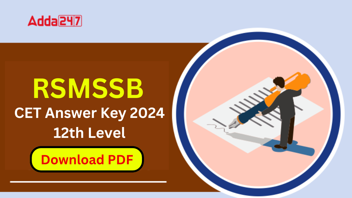 Rsmssb Cet Answer Key Th Level Out Direct Link To Download Pdf