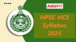 HPSC HCS Syllabus