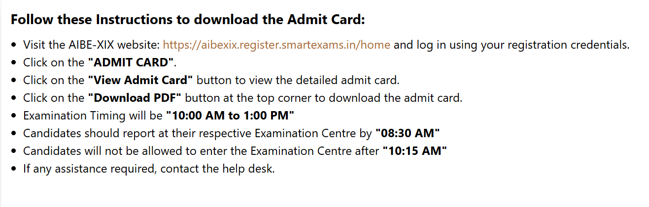 AIBE 19 Admit Card 2024 Out: Download Hall Ticket ...